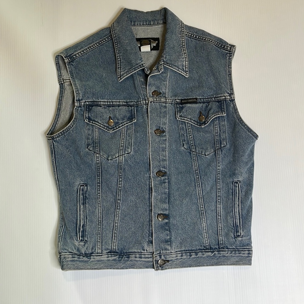 Harley Davidson Motorcycle Beige Patch Vintage Je… - image 2